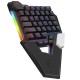 KRN030057 Rampage KB-277 OMNI Black Braided Type C RGB 6 أوضاع إضاءة مختلفة Q Mini Gaming Keyboard