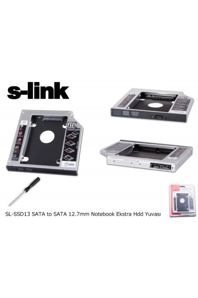 KRN030484 S-link SL-SSD13 Sata 2.5 بوصة 12.7 ملم صندوق القرص الصلب (HDD)