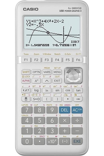 KRN030509 آلة حاسبة علمية للرسوم البيانية من Casio FX-9860GIII-S-DT