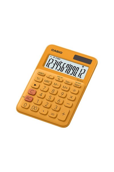 KRN030622 آلة حاسبة مكتبية من كاسيو MS-20UC-RG ذات 12 رقم باللون البرتقالي