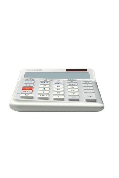 KRN030760 كاسيو JE-12E-WE آلة حاسبة مكتبية ذات 12 رقم باللون الأبيض مع مفاتيح مريحة