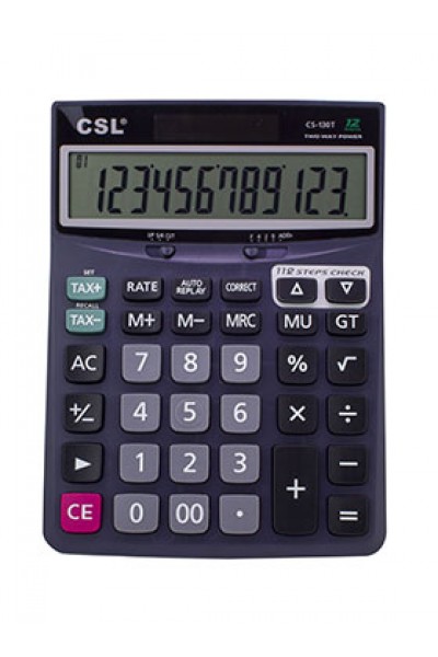 KRN030777 CSL CS-130T حاسبة التحكم في المعاملات ذات 12 رقمًا