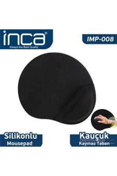 KRN030876 Inca IMPS-008 لوحة ماوس سيليكون سوداء (قاعدة غير قابلة للانزلاق)