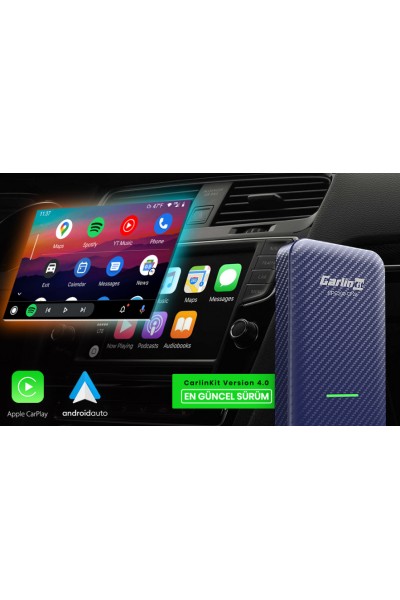 KRN030889 Carlinkit CPC200-CP2A 4.0 CP2A 2 في 1 محول Android Auto & Apple CarPlay اللاسلكي