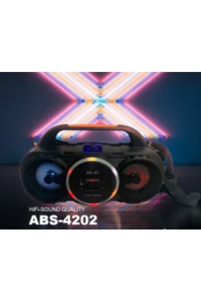 KRN031121 مكبر صوت محمول ABS4202 قابل للشحن عن بعد Fm-SD-usb بلوتوث RGB