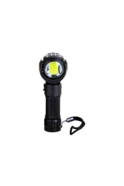 KRN031283 S-link SL-F860 3W Cob+3W LED بطارية قابلة للتدوير مصباح يدوي برأسين مع حامل مغناطيسي