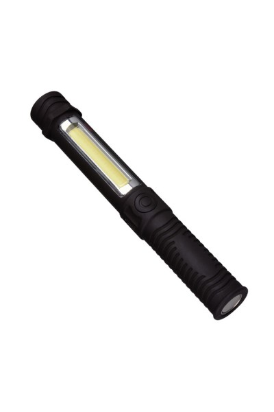 KRN031375 Panther Pt-6909 مصباح يدوي USB قابل لإعادة الشحن 3 وات LED + Side com Led Flasher Max 500 Lumen