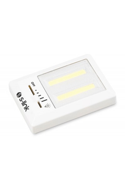 KRN031391 S-link SL-8700 مستوى إضاءة LED ليلية قابلة للتعديل مع بطارية 3-AAA