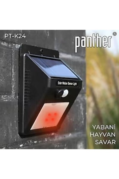 KRN031499 Panther PT-K24 مصباح الشارع LED بالطاقة الشمسية طارد للحيوانات البرية
