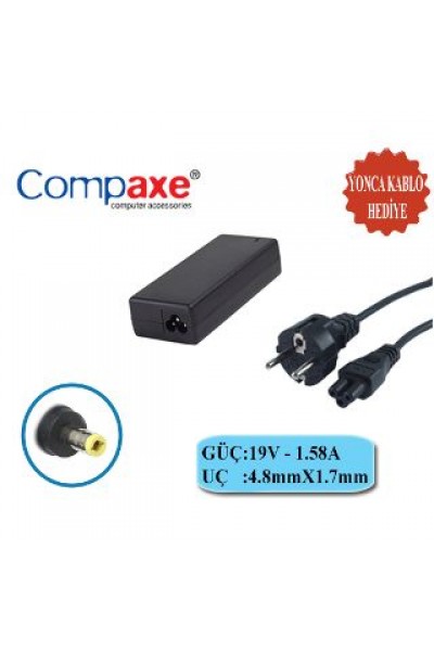 KRN031993 Compaxe CNH-158 HP 30w 19v 1.58a 4.8 1.7 محول الكمبيوتر المحمول