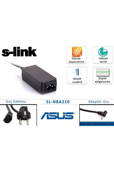 KRN032019 محول S-link SL-NBA210 45 وات 19 فولت 2.37a 3.0-1.1 Ultrabook