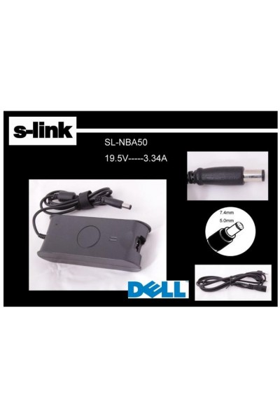 KRN032043 S-link SL-NBA50 19.5v 3.34a 7.4-5.0 محول الكمبيوتر المحمول