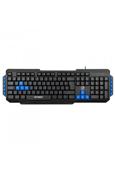 KRN032212 Hytech HYK-46 GAMY أسود USB مفاتيح زرقاء Q لوحة مفاتيح الألعاب