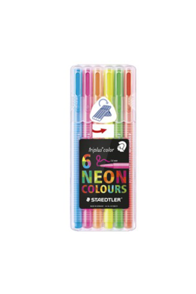 KRN09683 أقلام تلوين ذات طرف لباد من Staedtler Triplus Color Triplus 6 LI 323 SB6CS1