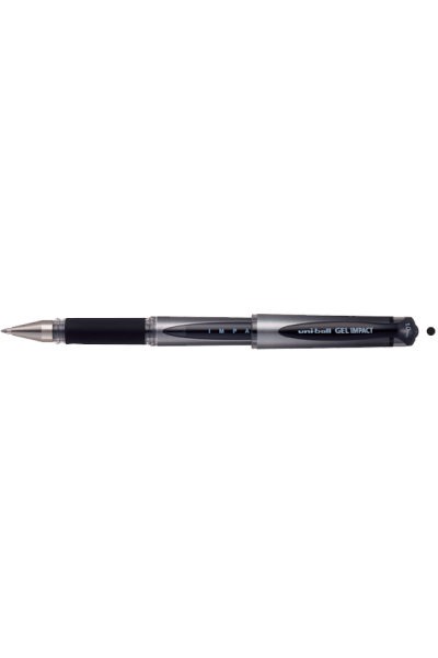KRN010330 قلم حبر أحادي الكرة Signo قلم توقيع ذو رأس جل عريض 1.0 مم أسود UM-153S