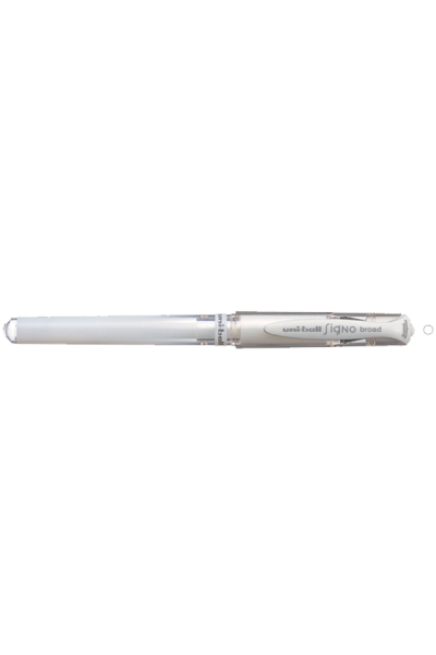 KRN010338 قلم حبر أحادي الكرة Signo Broad Gel Ball Tip بطاقة دعوة 1.0 مم أبيض UM-153