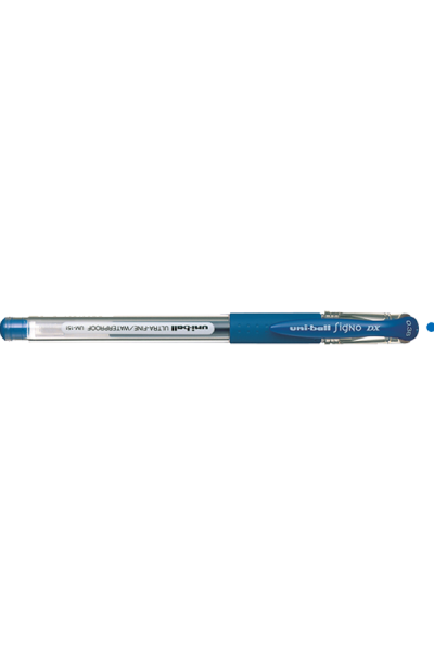 KRN010341 قلم حبر أحادي الكرة Signo Dx رأس جل برأس كروي 0.38 مم أزرق UM-151