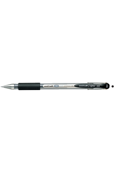 KRN010343 قلم حبر أحادي الكرة Signo Dx برأس كروي جل رفيع 0.7 مم أسود UM-151