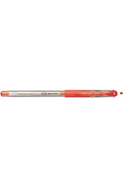 KRN010345 قلم حبر أحادي الكرة Signo Dx برأس كروي جل رفيع 0.7 مم أحمر UM-151