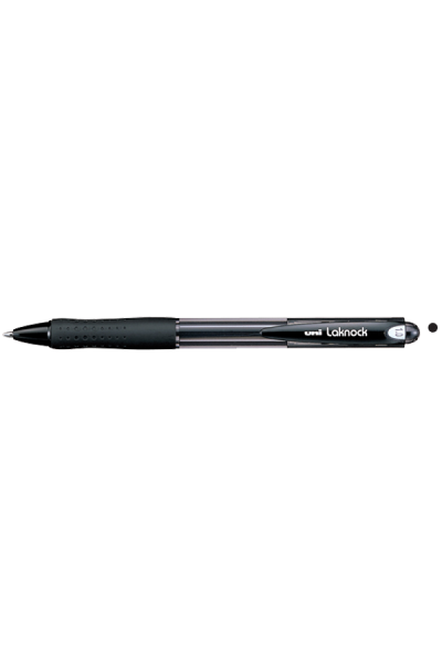 KRN010405 قلم حبر جاف Uni-Ball Laknock متوسط 1.0 ملم نقطة كروية ميكانيكية أسود SN-100