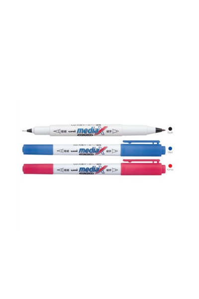 KRN010454 قلم يوني بول أسيتات Mediax CD-R 0.4-0.9 ملم أزرق PD-153T