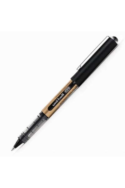 KRN010459 قلم حبر أحادي الكرة 10 عيون جل ذو رأس كروي عريض قلم توقيع 1.0 مم أسود UB-150
