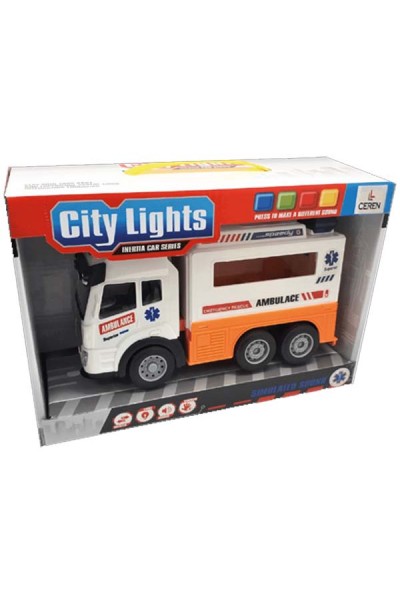 KRN011774 شاحنة إسعاف Ctoy مع أضواء وصوت 89-207B