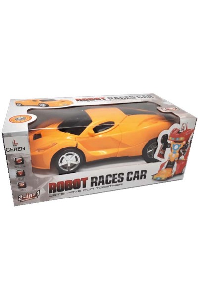 KRN011782 Ctoy Raboto Transforming Racing Ar مع الضوء والصوت والبطارية