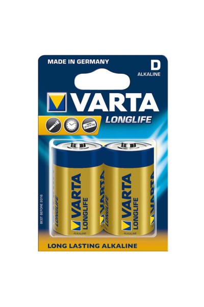 Varta Alkalin Büyük Boy Pil (D) Longlife Extra 2 Lİ