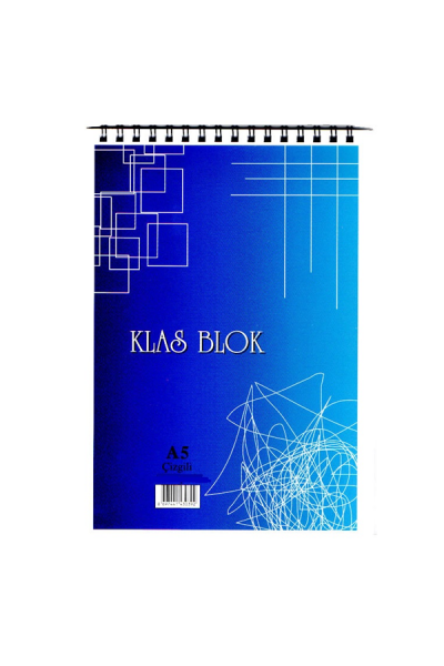 Klas Bloknot Spiralli Office Book Kareli 100 YP A5