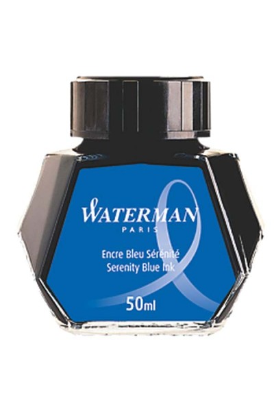 Waterman Dolma Kalem Mürekkebi Cam Şişede 50 ML Mavi S0110720