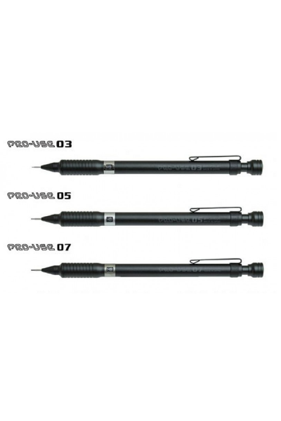  KRN014265 قلم بلاتيني متعدد الاستخدامات Pro Use Series 0.7 مم أسود غير لامع