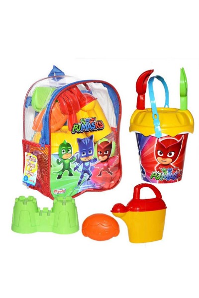 KRN015133 Dede Pj Masks مجموعة الشاطئ المصورة مع حقيبة ظهر 03502