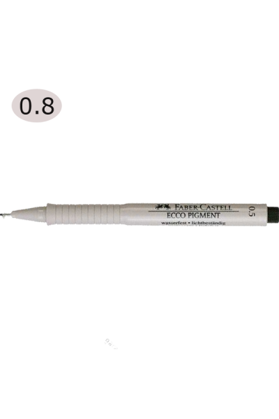 KRN0103 قلم رسم فابر-كاستيل فابر-كاستيل قلم رسم إيكو صبغة 0.8 مم أسود 16 68 16 99