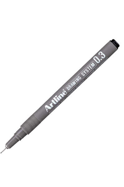KRN01592 قلم رسم ارتلاين 0.3 ملم أسود EK233
