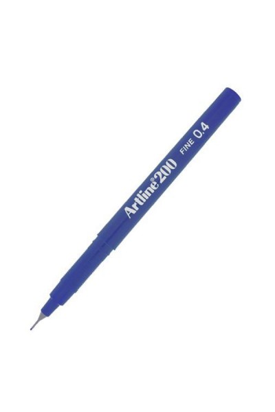 KRN01809 قلم تحديد أرت لاين 0.4 ملم أزرق ملكي داكن EK-200N