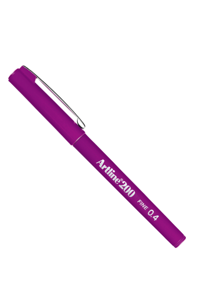KRN01814 قلم رسم ارت لاين 0.4 ملم أرجواني EK-200N