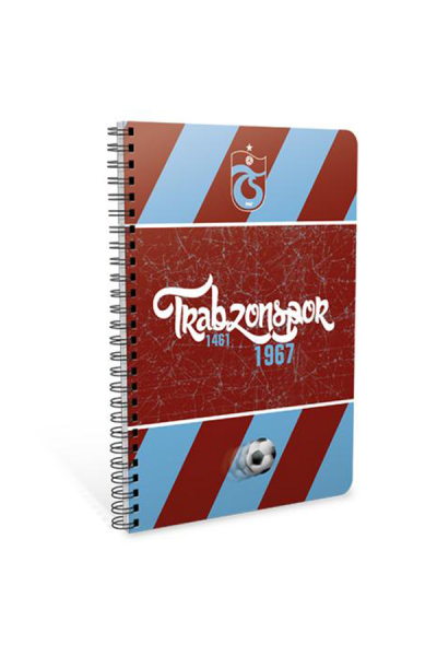 KRN02076 Gıpta Notepad Fan Trabzonspor غطاء من الورق المقوى الحلزوني مخطط 80 YP A6 8629