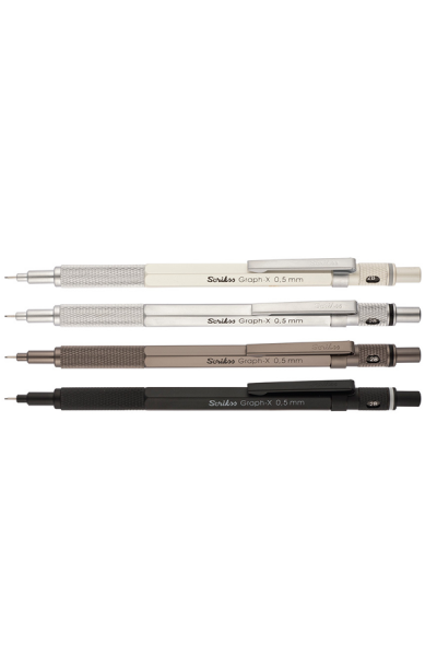 KRN03113 قلم سكريكس متعدد الاستخدامات Graph-x ألوان معدنية 0.5 مم 16 LI