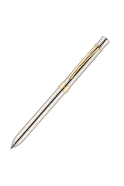 KRN03188 قلم سكريكس الوظيفي 2 قلم حبر جاف + ثلاثي متعدد الاستخدامات كروم ذهبي 93