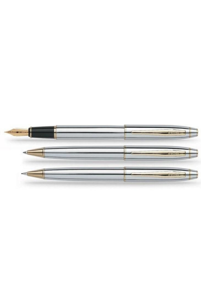 KRN03220 طقم أقلام سكريكس + قلم حبر جاف + كروم ذهبي متعدد الاستخدامات 35
