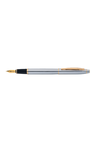 KRN03346 قلم حبر سكريكس في علبة ذهبي كروم 35