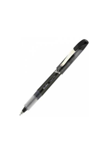 KRN03414 قلم حبر سائل سكريكس برأس مخروطي أسود LP-68