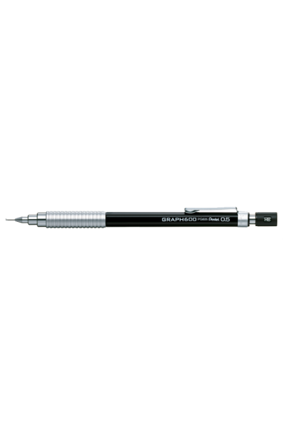  KRN03812 قلم رسم Pentel Graph 600 0.5 ملم أسود