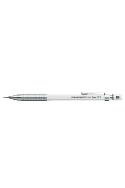  KRN03821 قلم رسم Pentel Graph 600 0.7 ملم أبيض