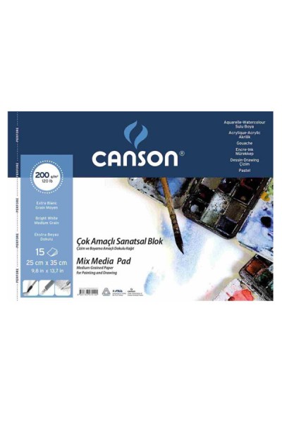 KRN0347 كتل صور متعددة الأغراض KRN0347 Canson Fınface 1557 كتل صور متعددة الأغراض 200 GR 25x35 15 ص