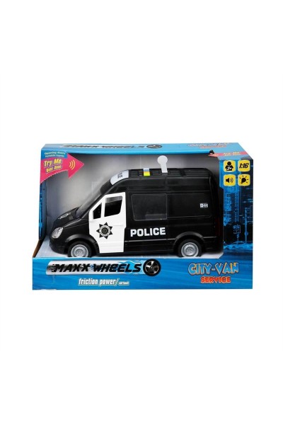 KRN07124 Sunman 1:16 Minibus City Rescue Police/سيارة إسعاف Wy590A مع الصوت والضوء