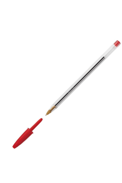 KRN07467 قلم حبر جاف كريستال 1 ملم أحمر متوسط 847 899