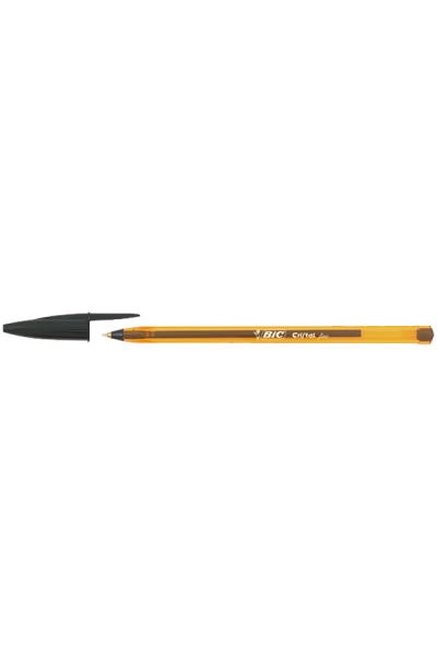  KRN07469 قلم حبر جاف بيك كريستال 0.8 ملم أسود ناعم