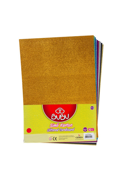  KRN07947 Bu-Bu Cardboard Glitter 10 LU 50x70 لون مختلط